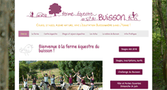 Desktop Screenshot of ferme-equestre-du-buisson.com